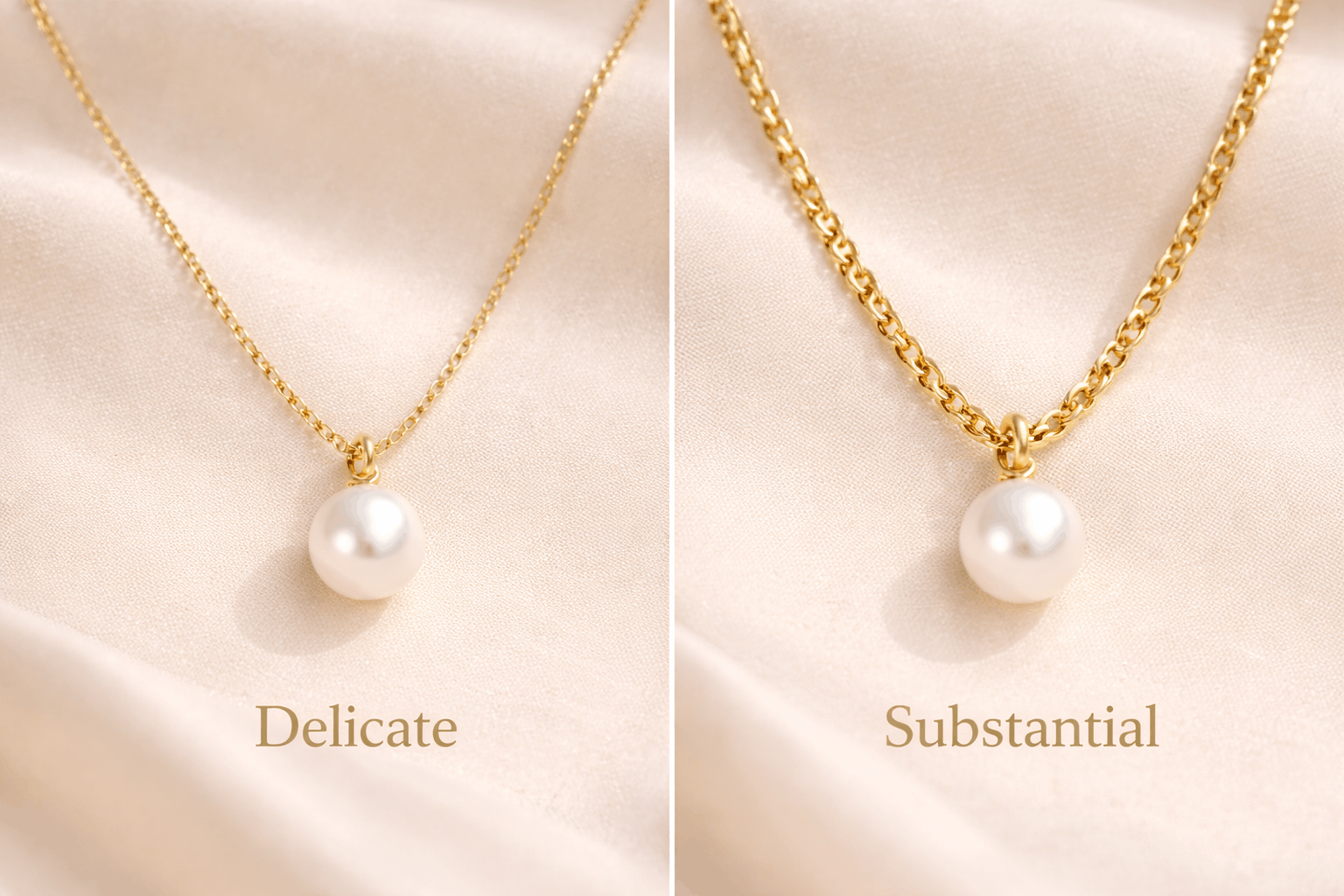 pearlsonly-blog-112-image-4-pearl - Correntes delicadas vs. substanciais de ouro - Joias de pérolas - pearlsonly