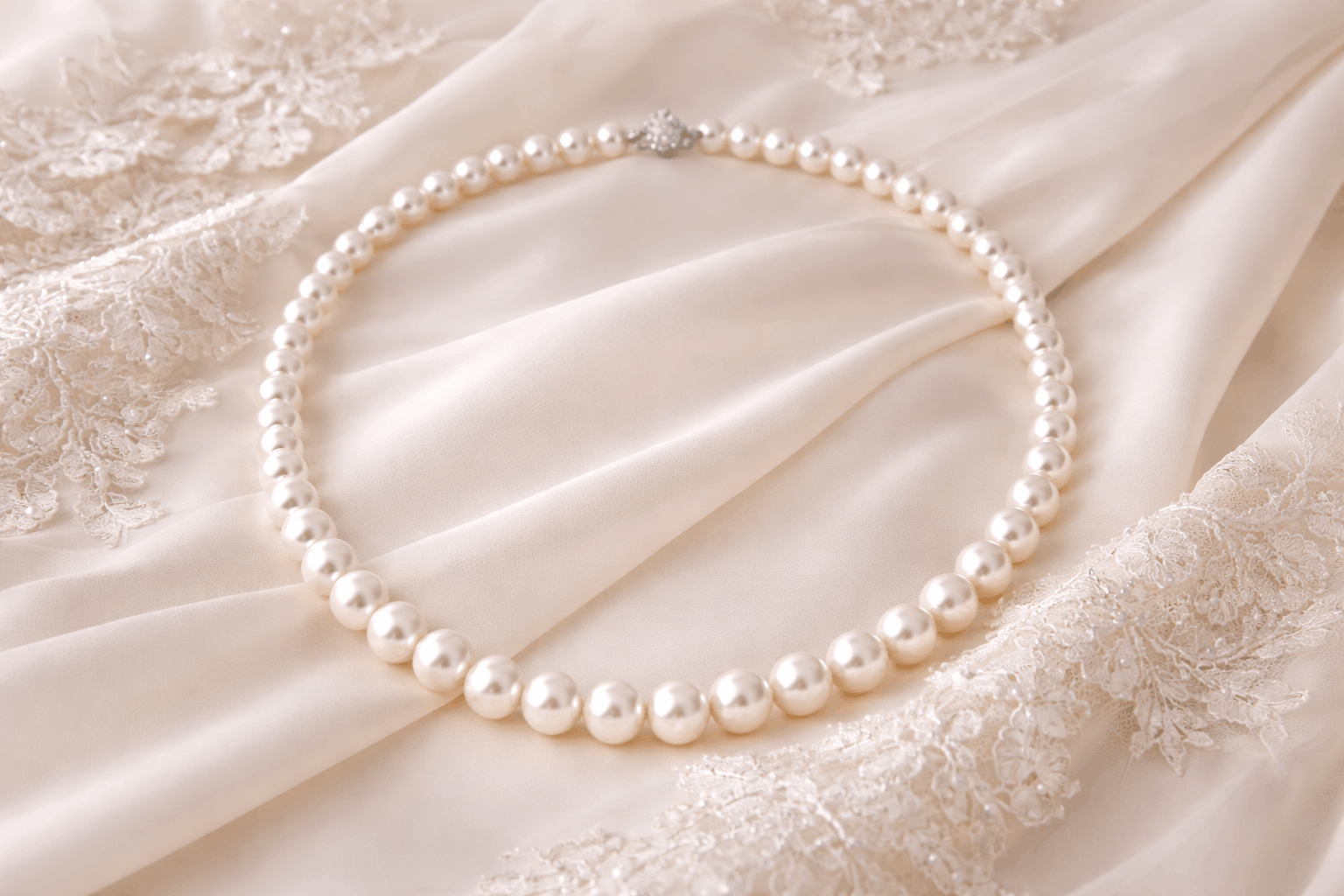 pearlsonly-blog-115-image-1-pearl - Por que os colares de pérolas funcionam com vestidos de noiva - Joias de pérolas - pearlsonly