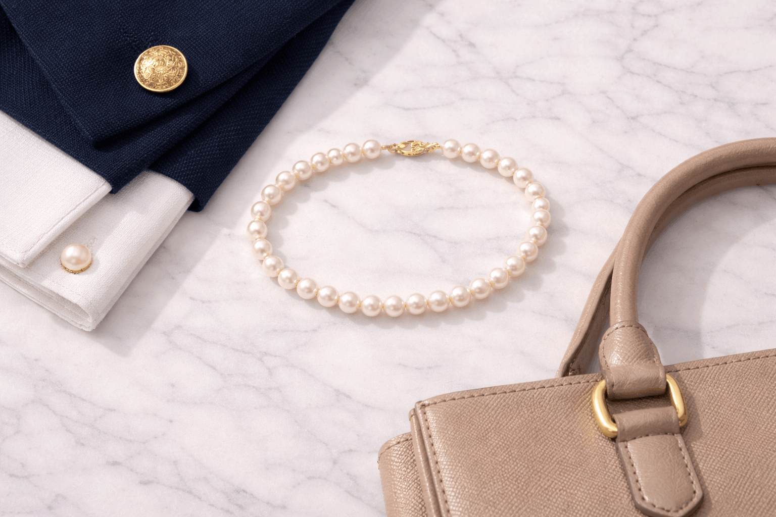 08. Como estilizar pulseiras de pérolas de água doce