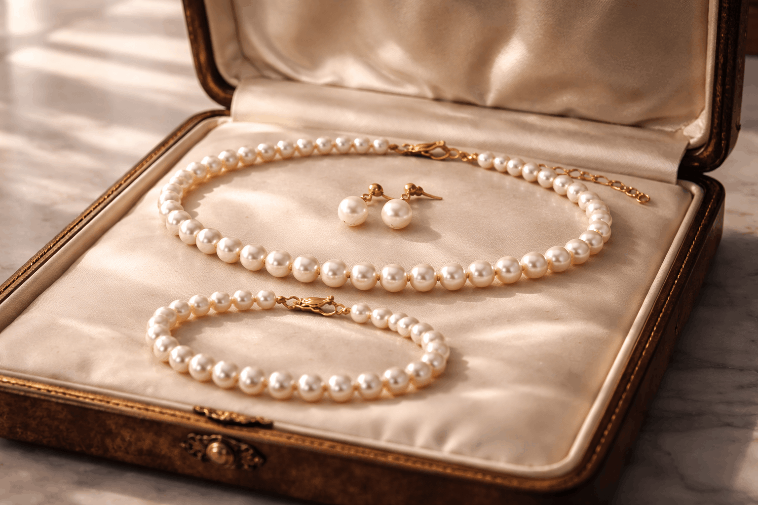pearlsonly-blog-126-image-4-pearl - Conjuntos clássicos de pérolas brancas para noivas - Joias de Pérolas - pearlsonly