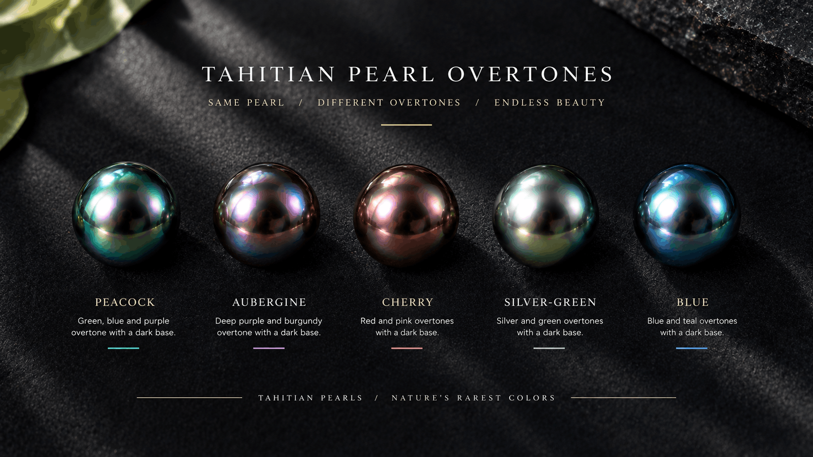 01. Cores da joalharia de pérolas do Taiti — O espectro completo de overtones