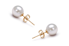 6.5-7mm Akoya japonesa Conjunto de brincos em Branco