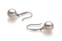 7-8mm Akoya japonesa Conjunto de brincos em Yoko Branco