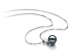 8-9mm Akoya japonesa Pingente em Vivian Preto
