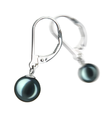 7-8mm Akoya japonesa Conjunto de brincos em Marcella Preto