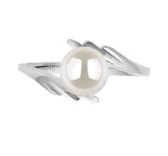 6-7mm Akoya japonesa Anel em Daron Branco