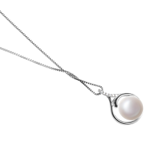 10-11mm Água doce Pingente em Daiya Branco