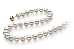 9-9.5mm Akoya japonesa Colar em Hanadama 23 polegadas Branco