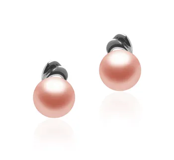 5-6mm Água doce Conjunto de brincos em Aria Rosa