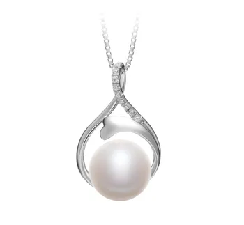 10-11mm Água doce Pingente em Daiya Branco