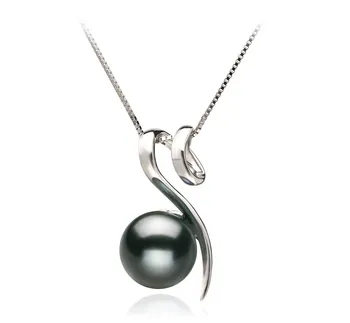 8-9mm taitiano Pingente em Vendas Preto