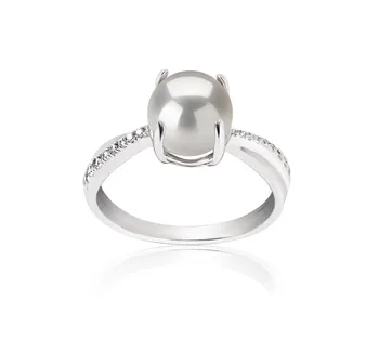 7.5-8mm Água doce Anel em Para sempre Branco