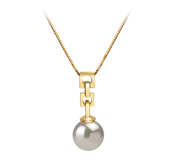 6-7mm Akoya japonesa Pingente em Kylie Branco