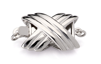 Fecho em Oxford - ouro branco 14K