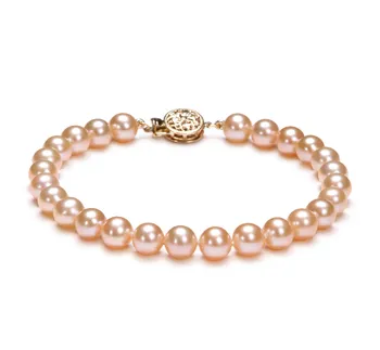 6-6.5mm Água doce Pulseira em Rosa