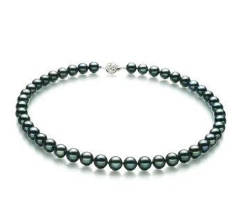 8-8.5mm Akoya japonesa Colar em Preto