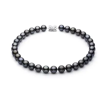 12-12.9mm taitiano Colar em Preto