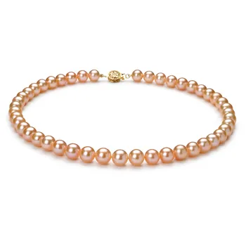 8.5-9.5mm Água doce Colar em Rosa 8.5-9.5mm Água doce Colar em Rosa