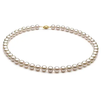 7-8mm Akoya Chinês Colar em Branco
