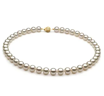 8.5-9mm Akoya japonesa Colar em Branco