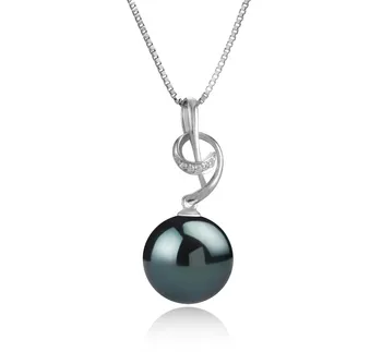 11-12mm taitiano Pingente em Sofie Preto
