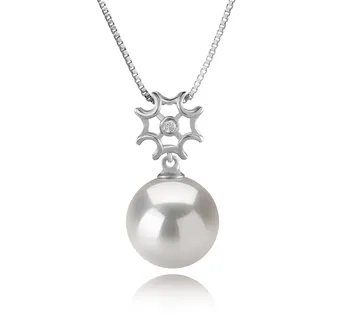 11-12mm Água doce - Edison Pingente em Tatiana Branco