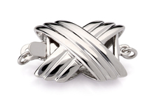 Oxford - ouro branco 14K  x2
