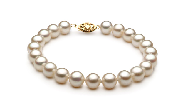 View Pulseiras de pérolas brancas collection
